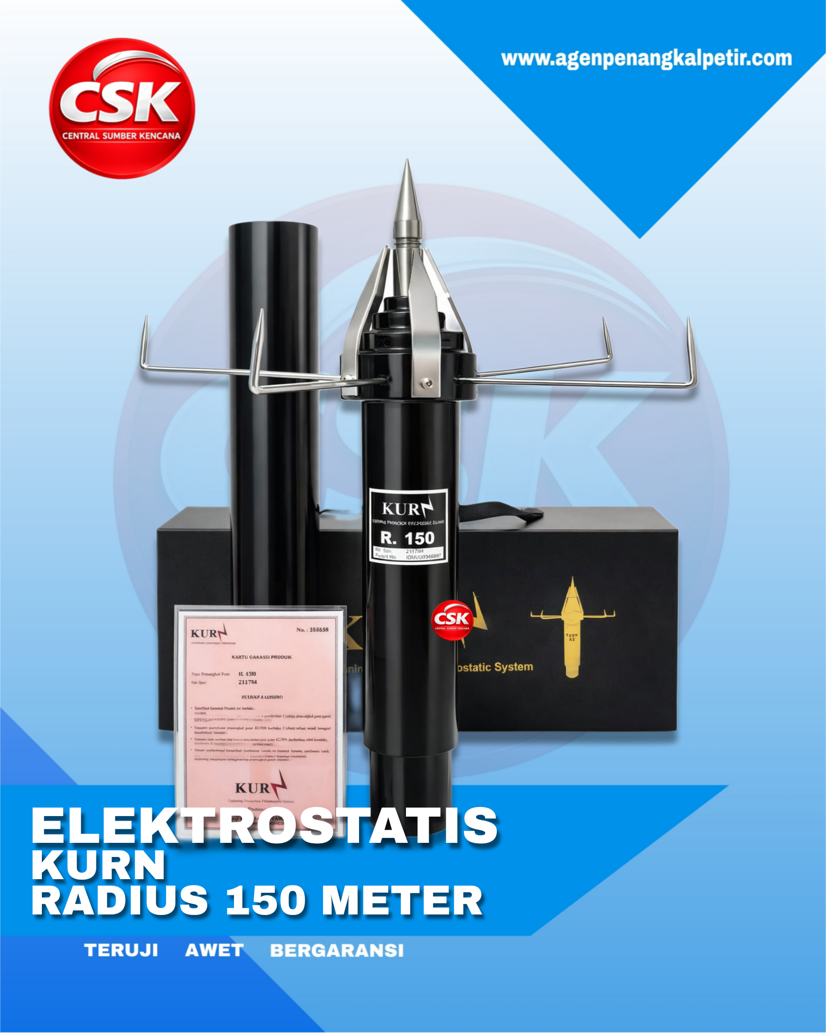 penangkal petir elektrostatis
